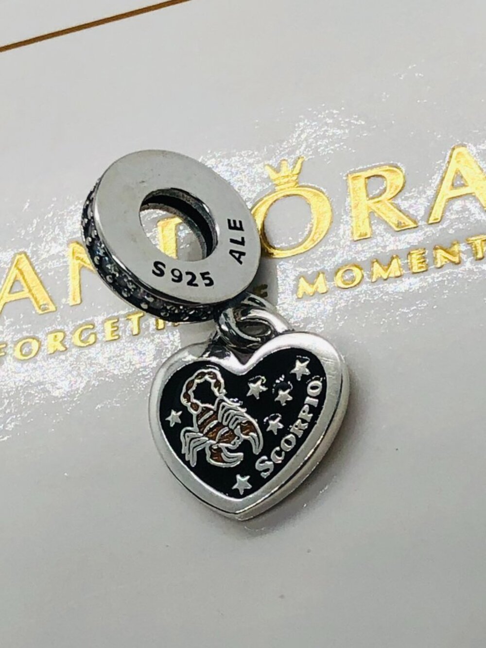 Pandora Scorpio exclusive Dangle charm S991 Silver with box - Picture 3 of 3